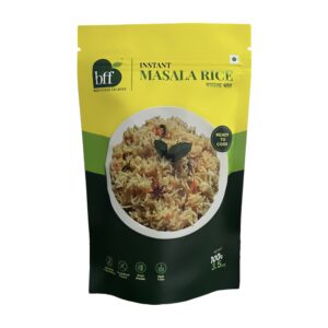 BFF Instant Masala Rice 600g (100g x 6) - Authentic Cumin-Flavoured Basmati | No Preservatives | Quick & Easy Indian Meal | Ready in Minutes